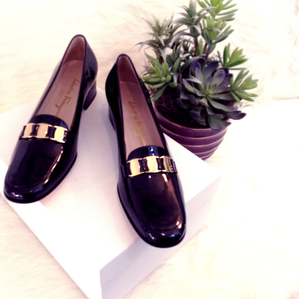 Black Patent Loafers